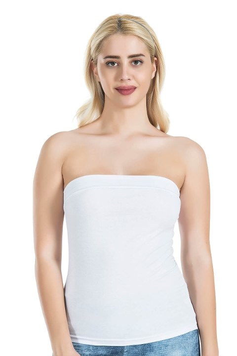 Pamuklu Dikişsiz Straplez Kadın Atlet Derya 249