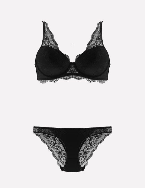 Nurteks Dantelli Şeffaf Sütyen Takım Nurteks 4340 - Görsel 3