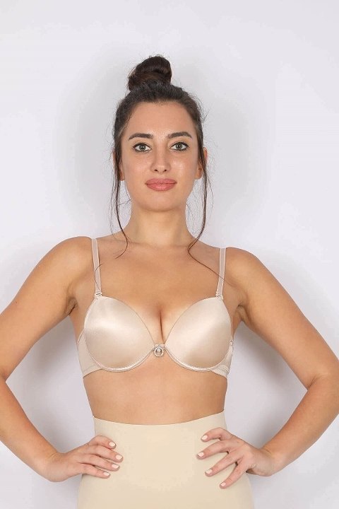 Tam Destekli Çelik Balen Push Up Sütyen Moonlight 108 - Ten