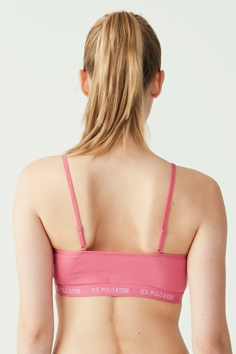 Hafif Kompresyonlu Sporcu Sütyeni Us. POLO Assn. 66116 - Fuşya