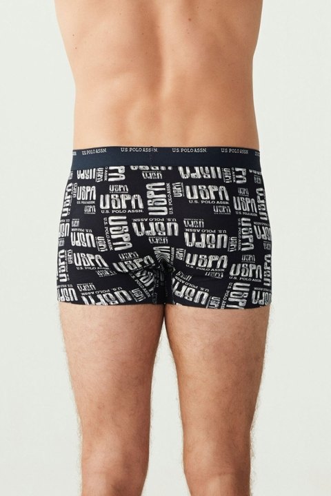 Pamuklu Düz Lastikli Üçlü Boxer U.S. Polo Assn. 80338 - Lacivert