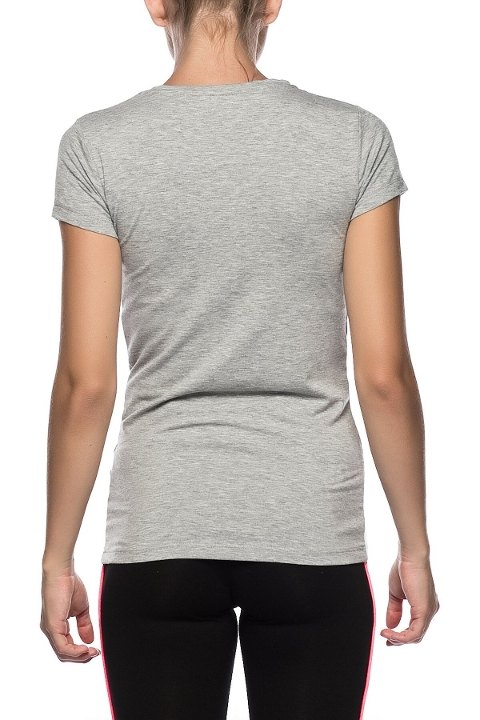 Pamuklu Kısa Kollu Body Us. POLO Assn. 66002 - Gri Melanj