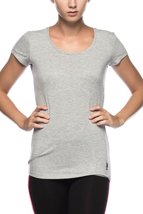 Esnek Tek Parça Body Us. POLO Assn. 66003 - Gri Melanj