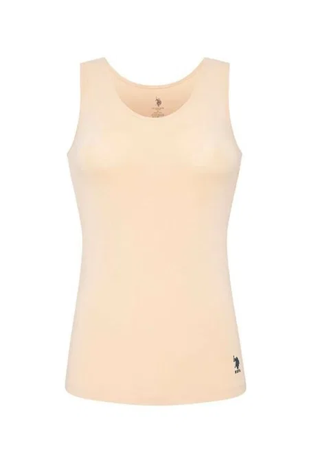 Kalın Askılı Pamuklu Atlet Us. POLO Assn. 66005 - Ten