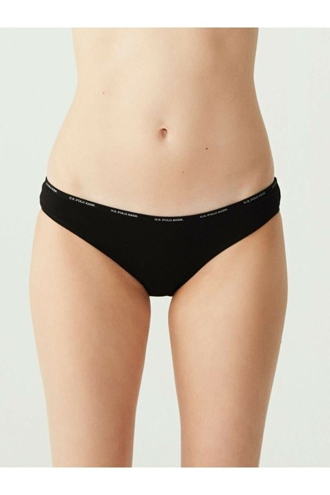 Pamuklu Düşük Bel Slip Külot 5'li Set Us. POLO 67001 - Siyah-Beyaz-Ten-Somon-Kırmızı