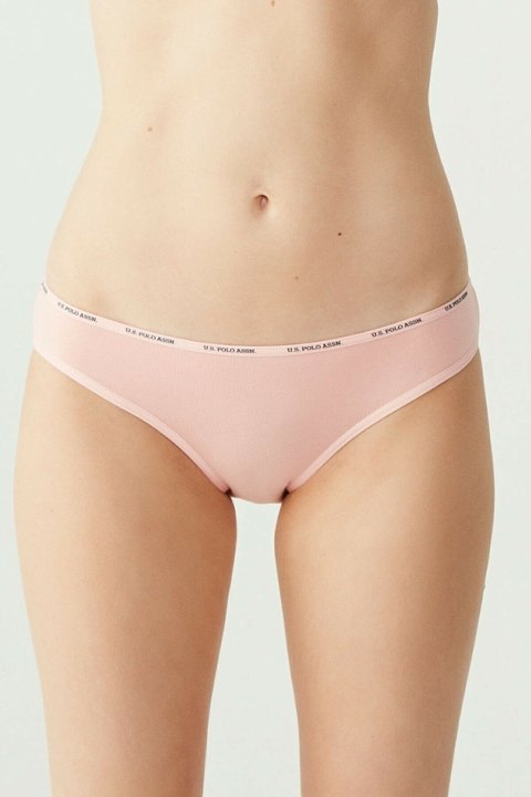 Yüksek Bel Pamuklu Slip Külot 5'li Us. POLO Assn. 67002 - Siyah-Beyaz-Ten-Somon-Kırmızı