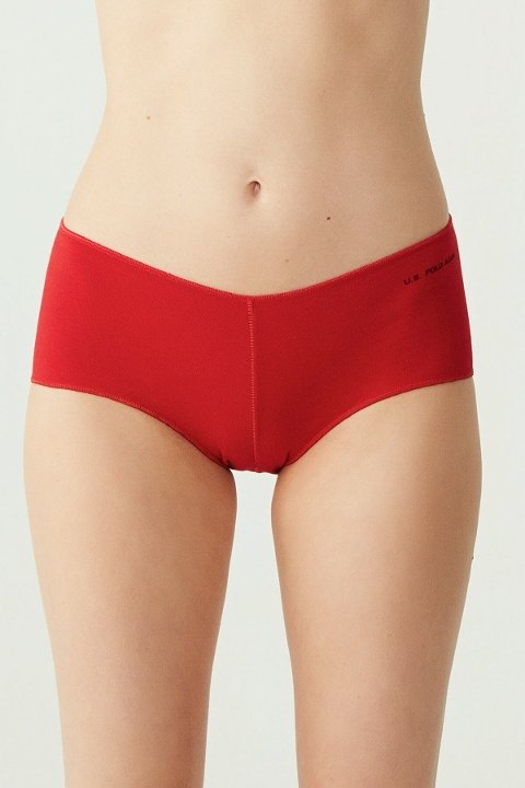Pamuklu Uzun Paça Kadın Boxer Us. POLO 67004 - Siyah-Beyaz-Ten-Somon-Kırmızı