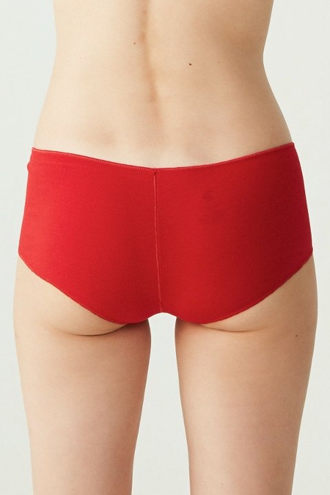 Pamuklu Uzun Paça Kadın Boxer Us. POLO 67004 - Siyah-Beyaz-Ten-Somon-Kırmızı