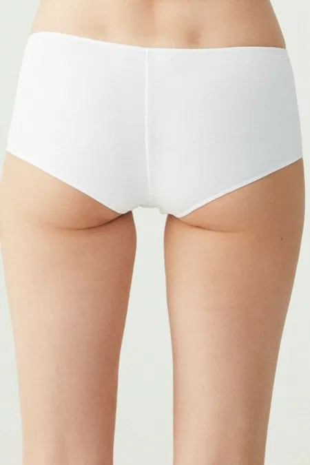 Pamuklu Uzun Paça Kadın Boxer Us. POLO 67004 - Siyah-Beyaz-Ten-Somon-Kırmızı
