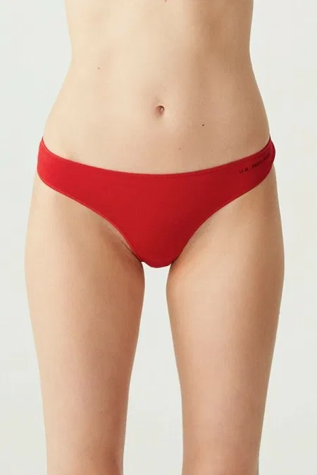 İp Detaylı Minimal String Külot Us. POLO Assn. 67005 - Siyah-Beyaz-Ten-Somon-Kırmızı