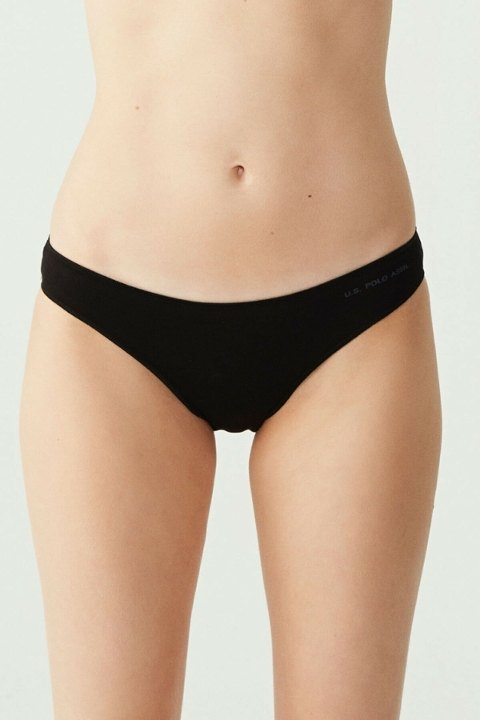 Yüksek Pamuk Oranı Kıl Lastikli Slip Külot Us. POLO Assn. 67006 - Siyah-Beyaz-Ten-Somon-Kırmızı
