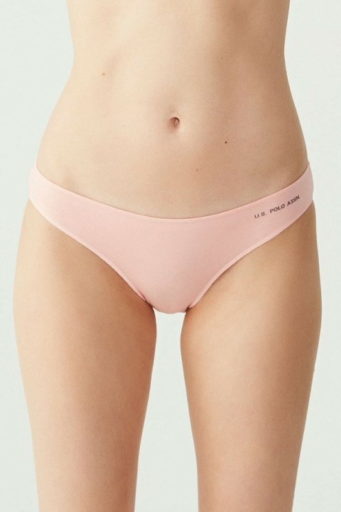 Yüksek Pamuk Oranı Kıl Lastikli Slip Külot Us. POLO Assn. 67006 - Siyah-Beyaz-Ten-Somon-Kırmızı