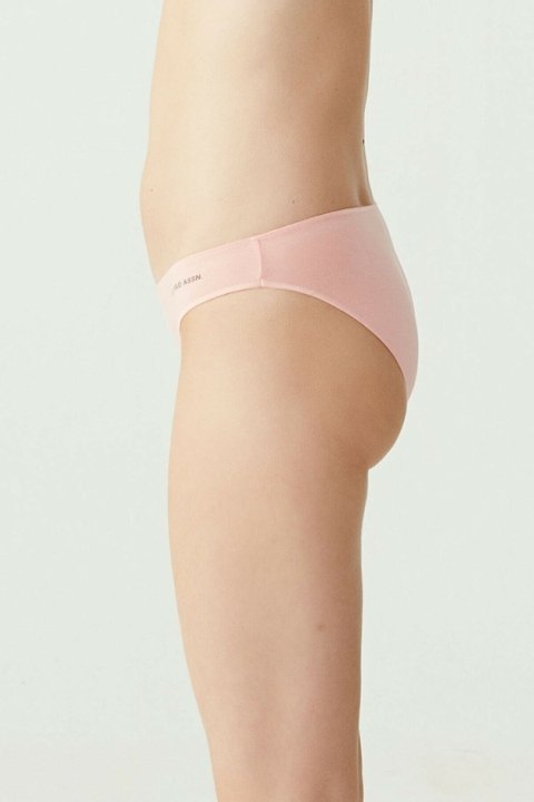 Yüksek Pamuk Oranı Kıl Lastikli Slip Külot Us. POLO Assn. 67006 - Siyah-Beyaz-Ten-Somon-Kırmızı