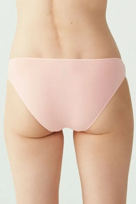 Yüksek Pamuk Oranı Kıl Lastikli Slip Külot Us. POLO Assn. 67006 - Siyah-Beyaz-Ten-Somon-Kırmızı