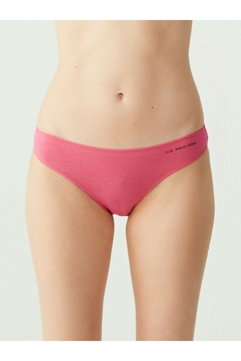 Yüksek Pamuk Oranı Kıl Lastikli Slip Külot Us. POLO Assn. 67006 - Siyah-Beyaz-Ten-Somon-Kırmızı