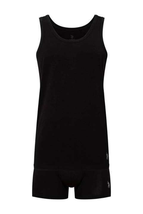 Beyaz Somon Atlet Boxer Seti Us. POLO Assn. 80088 - Siyah