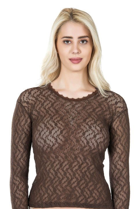 Dantel Detaylı Uzun Kol Body Derya 279