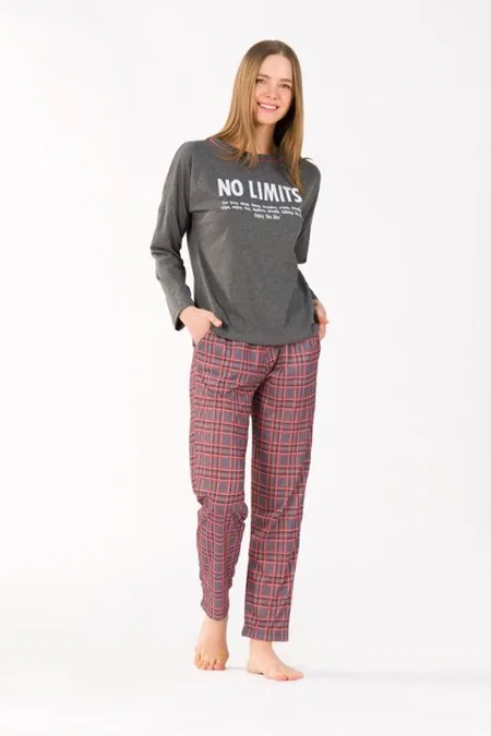 Yeni İnci Esnek Pamuklu Uzun Kollu Pijama Takımı Yeni İnci 1759