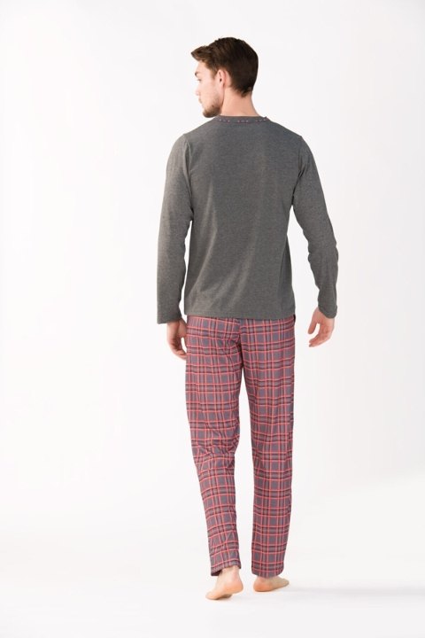 Yeni İnci Pamuklu Uzun Kollu Erkek Pijama Takımı Yeni İnci 777 - Görsel 2