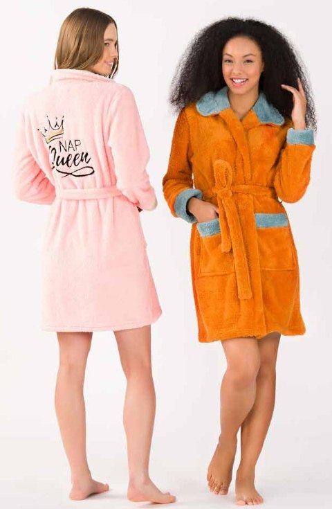 Yeni İnci Uzun Kollu Polar Sabahlık Kadın Pijama Takımı Yeni İnci 1770