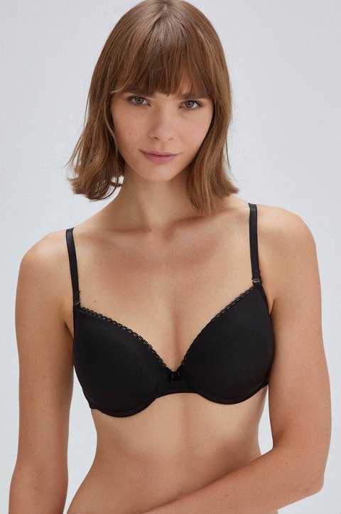 Dantel Detaylı Boş Cup Sütyen Eros 120 - Siyah