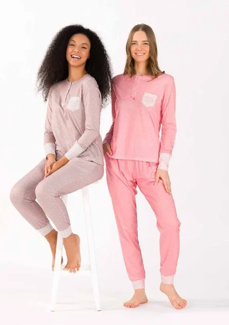 Yeni İnci Viskon Esnek Kesim 2li Pijama Takım Yeni İnci 1735