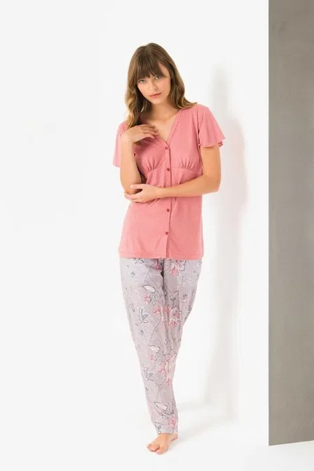 Yeni İnci Viskon Esnek Pijama Takımı Yeni İnci 1717