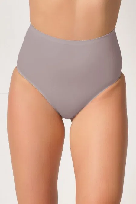 Yüksek Bel Lazer Slip Külot Pamuklu Emay 2801 - Vizon