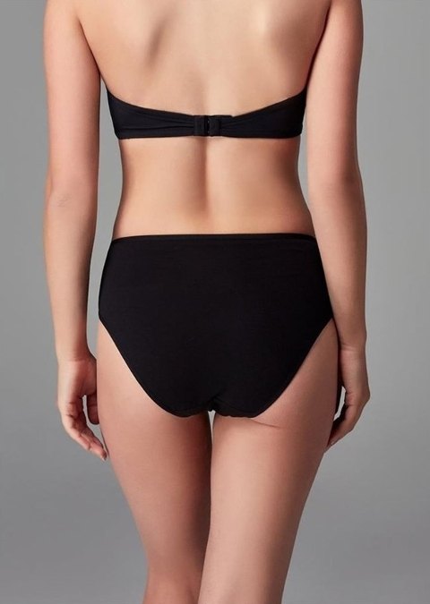 Yüksek Bel 3'lü Slip Külot Siyah Beyaz Ten Eros 710 - 2