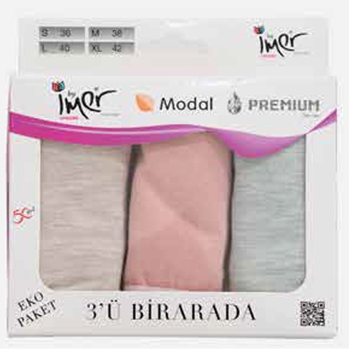 Premium Modal Slip Külot İMER 4500 - Asorti