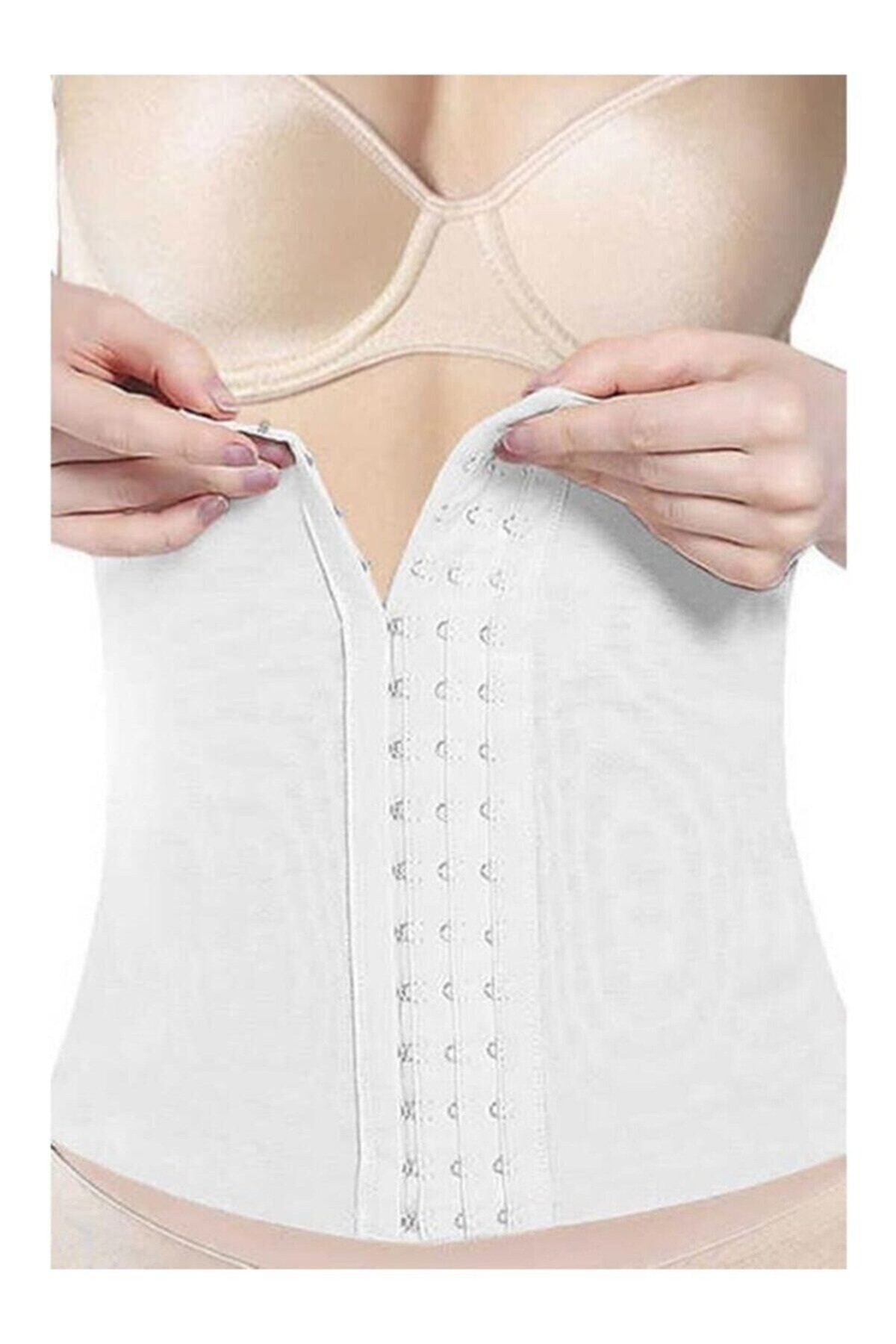 Kademeli Kompresyonlu Agraflı Bel Korse Elite Life 886 - Beyaz