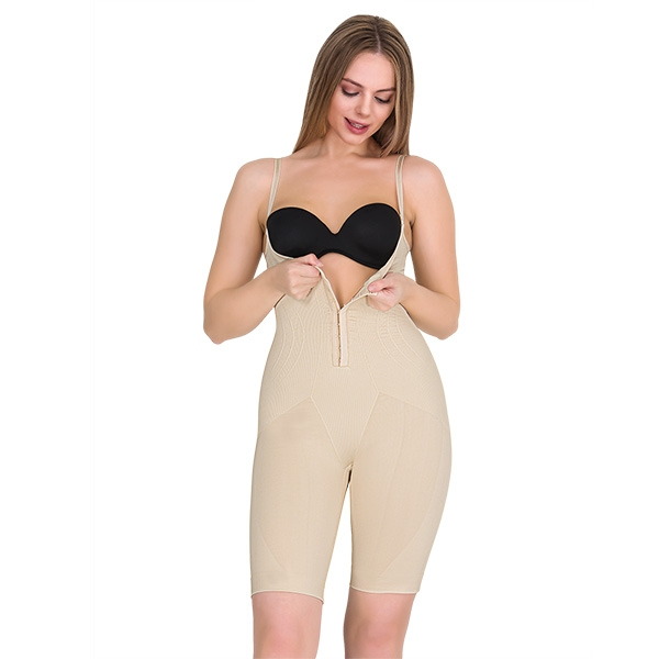 Kademeli Kompresyonlu Agraflı Badi Korse Form Time 9106 - Ten