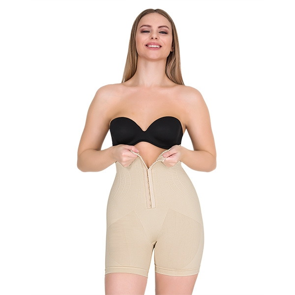 Dikişsiz Agraflı Toparlayıcı Korse Siyah Form Time 2226 - Ten