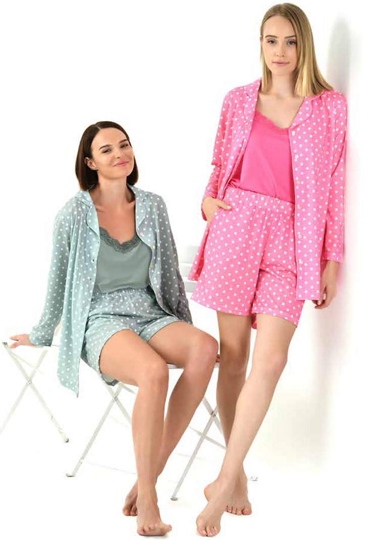 Yeni İnci Esnek Penye Kumaşlı Atlet Şort Pijama Takımı Yeni İnci 1846 - Görsel 2