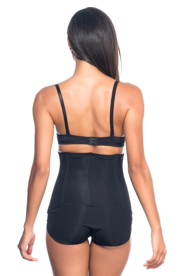Yüksek Bel Dikişsiz Toparlayıcı Korse Emay 2824 - Siyah