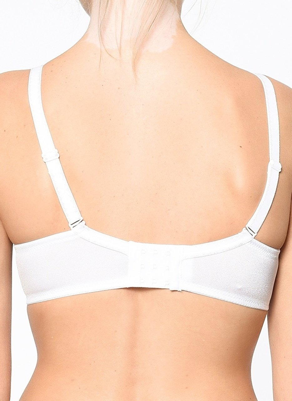 Dantel Detaylı Şeffaf Sütyen Orkide 8150 - Beyaz