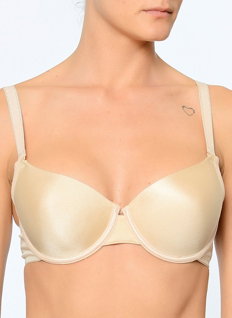 Dantel Detaylı Şeffaf Sütyen Orkide 8150 - Ten