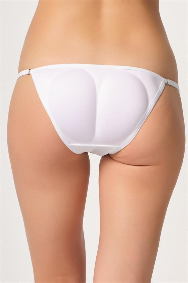Pamuklu Yüksek Bel Slip Külot Emay 2004 - Beyaz