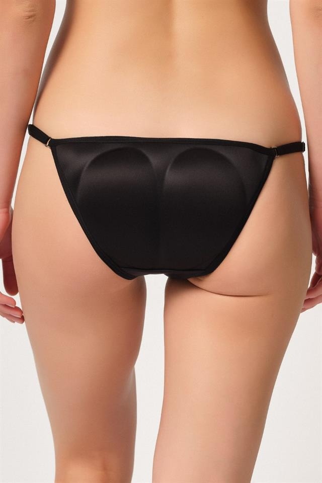 Pamuklu Yüksek Bel Slip Külot Emay 2004 - Siyah