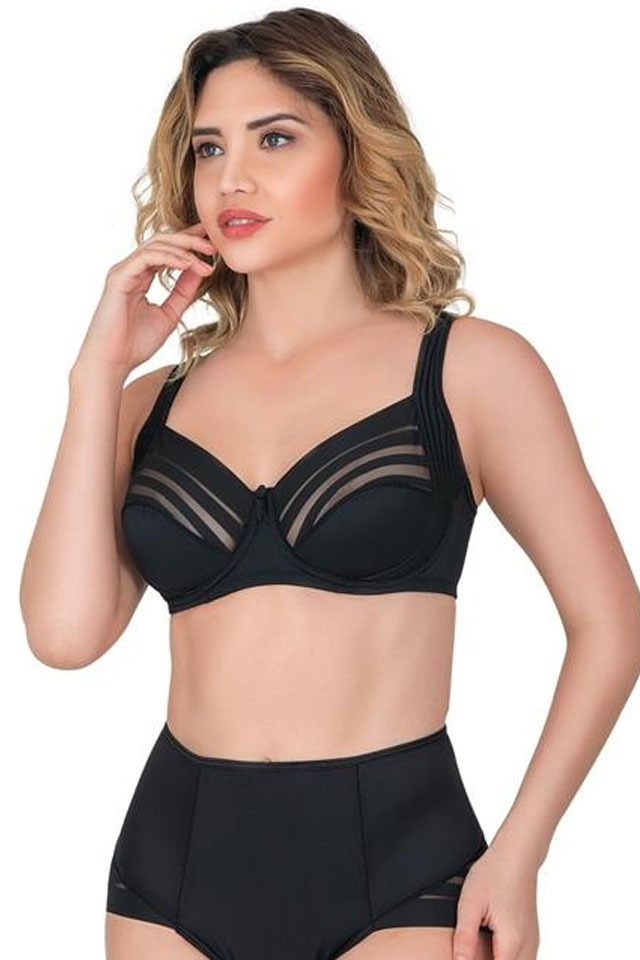 Full Cup Destekli Toparlayıcı Sütyen Emay 183 - Siyah