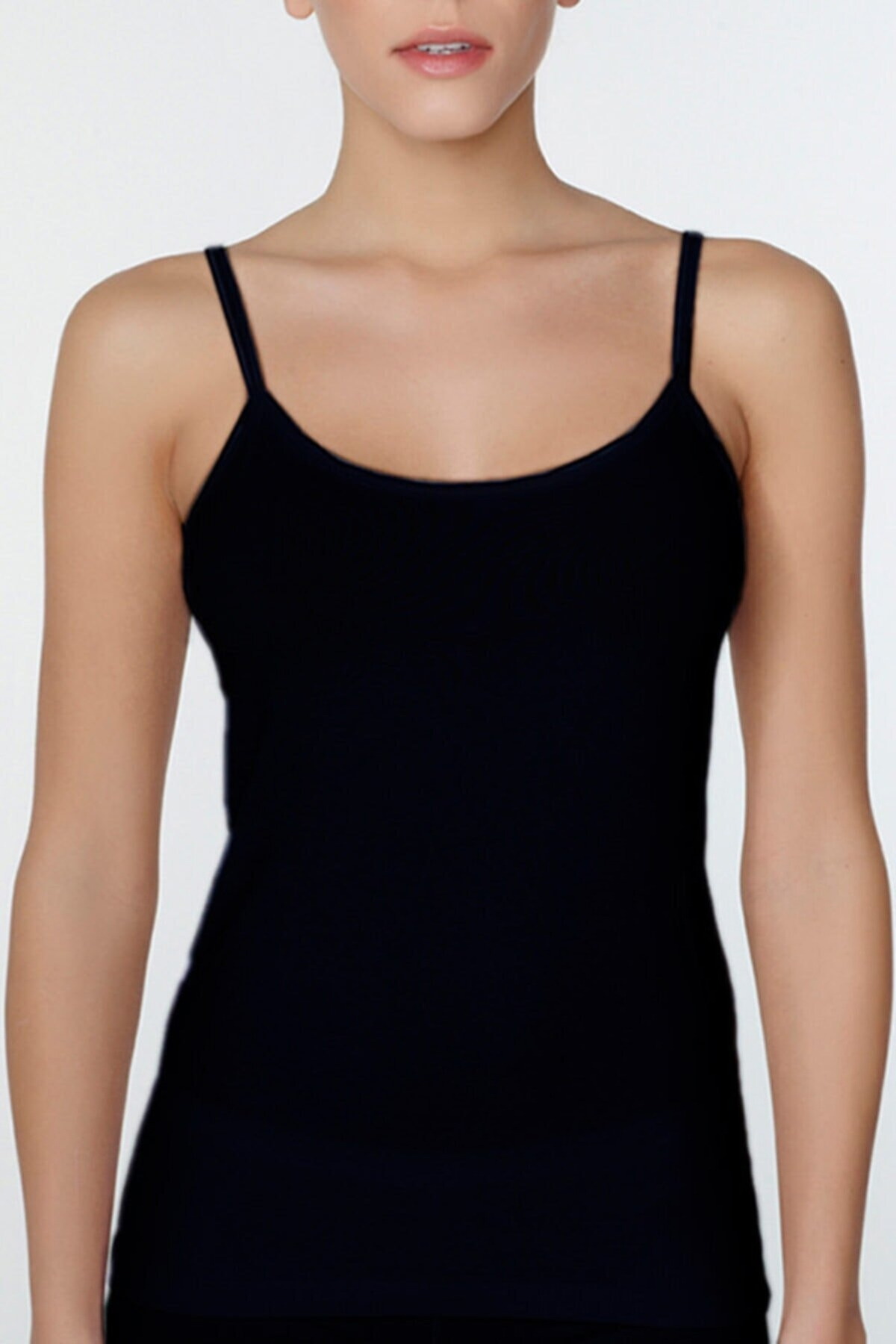 Çift Kaplan Pamuklu Esnek İp Askılı Atlet Çift Kaplan 746 - Görsel 3