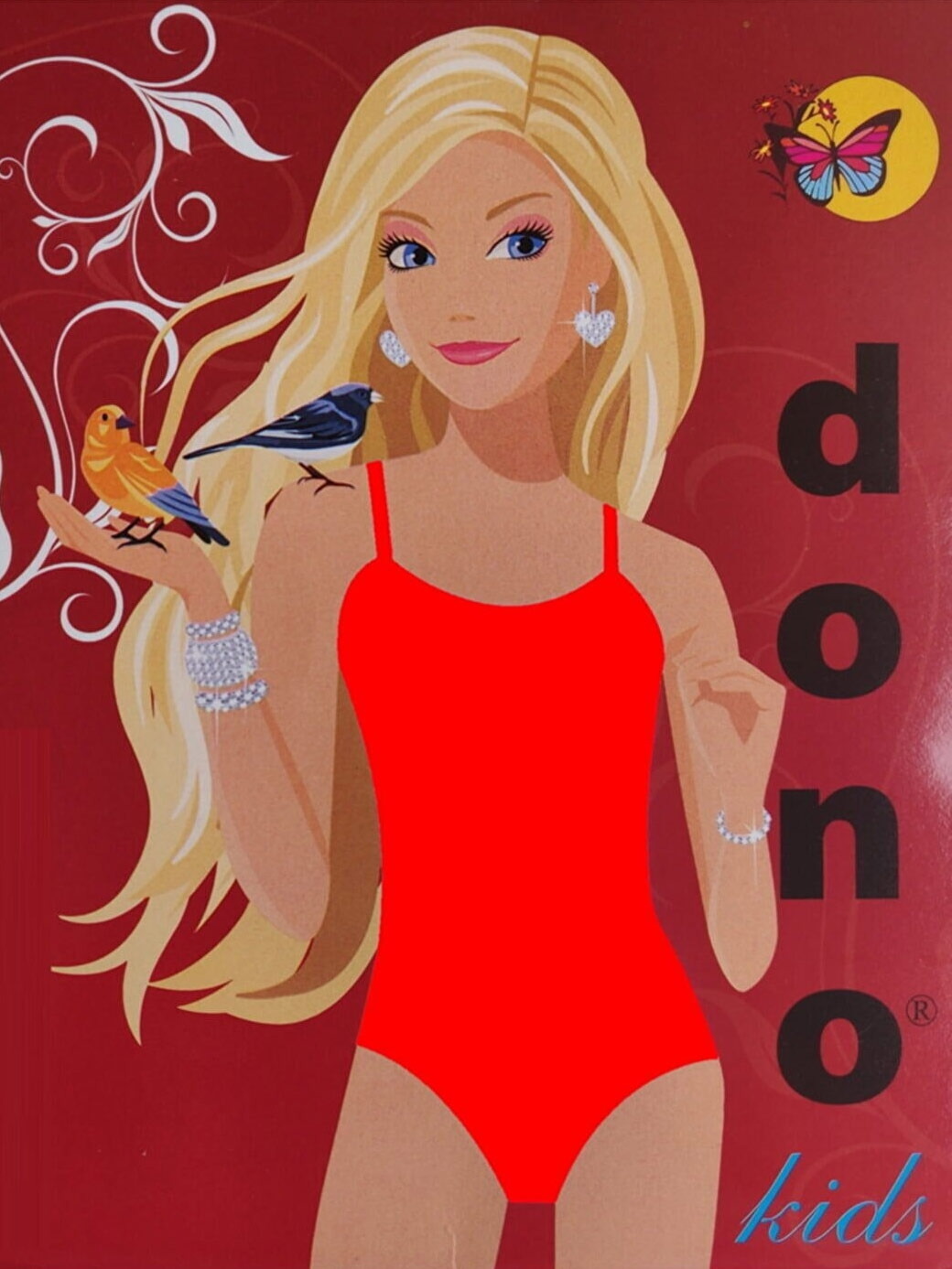 Pamuklu Dikişsiz İp Askılı Body 3 Adet Dono 3310 - Kırmızı