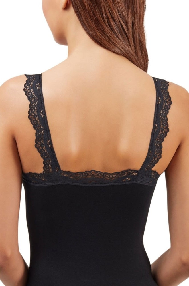 Dantelli Pamuklu Kadın Atlet Elite Life 850 - Siyah