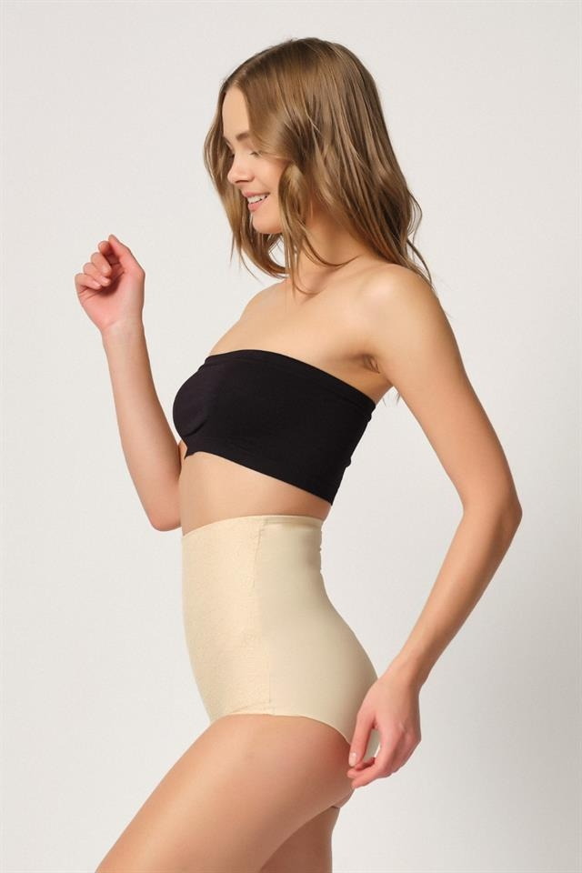 Dikişsiz Yüksek Bel Korse Emay 2842 - Ten