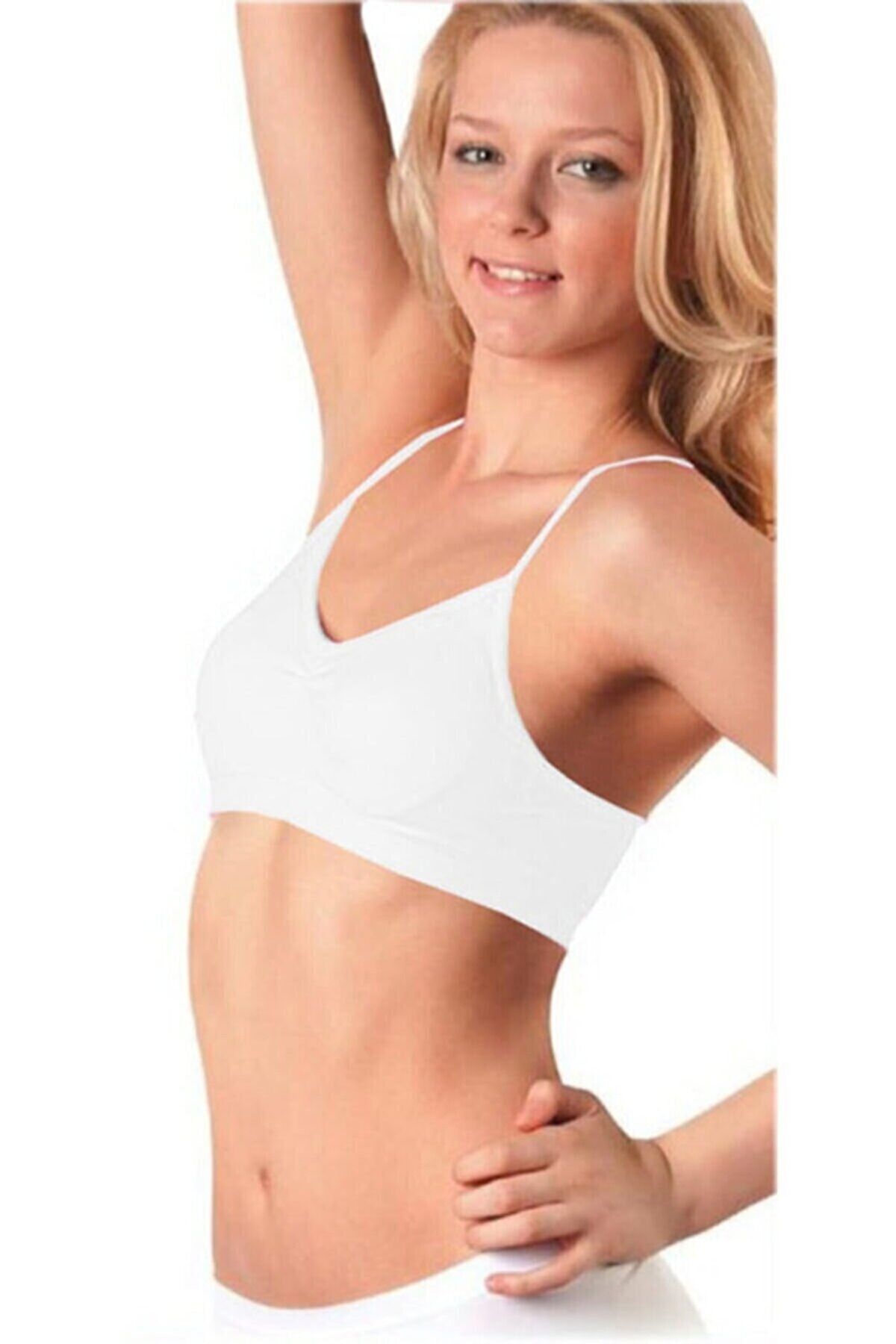 Balensiz Dantel Detaylı Büyük Beden Büstiyer Elite Life 771 - Beyaz