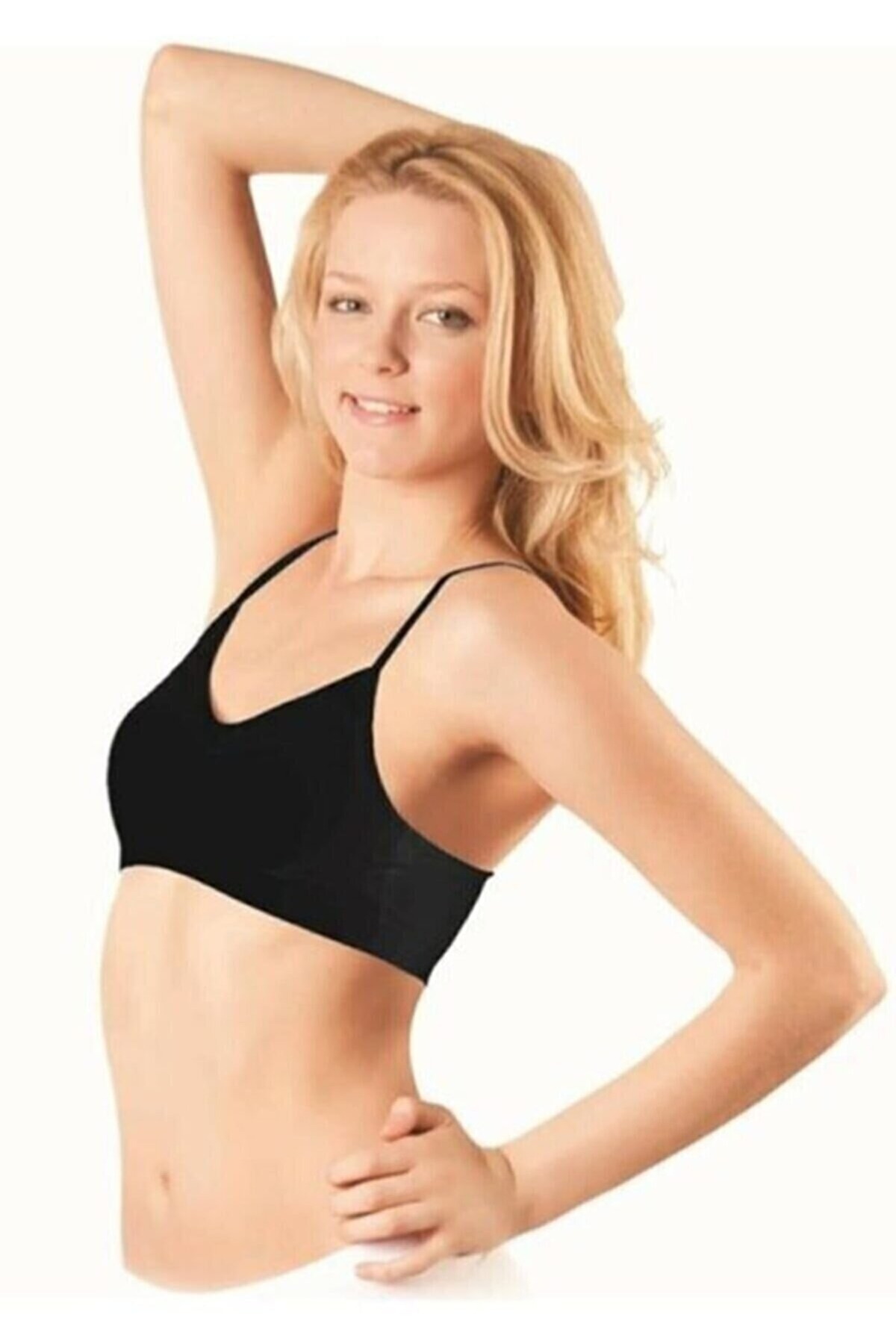 Balensiz Dantel Detaylı Büyük Beden Büstiyer Elite Life 771 - Siyah