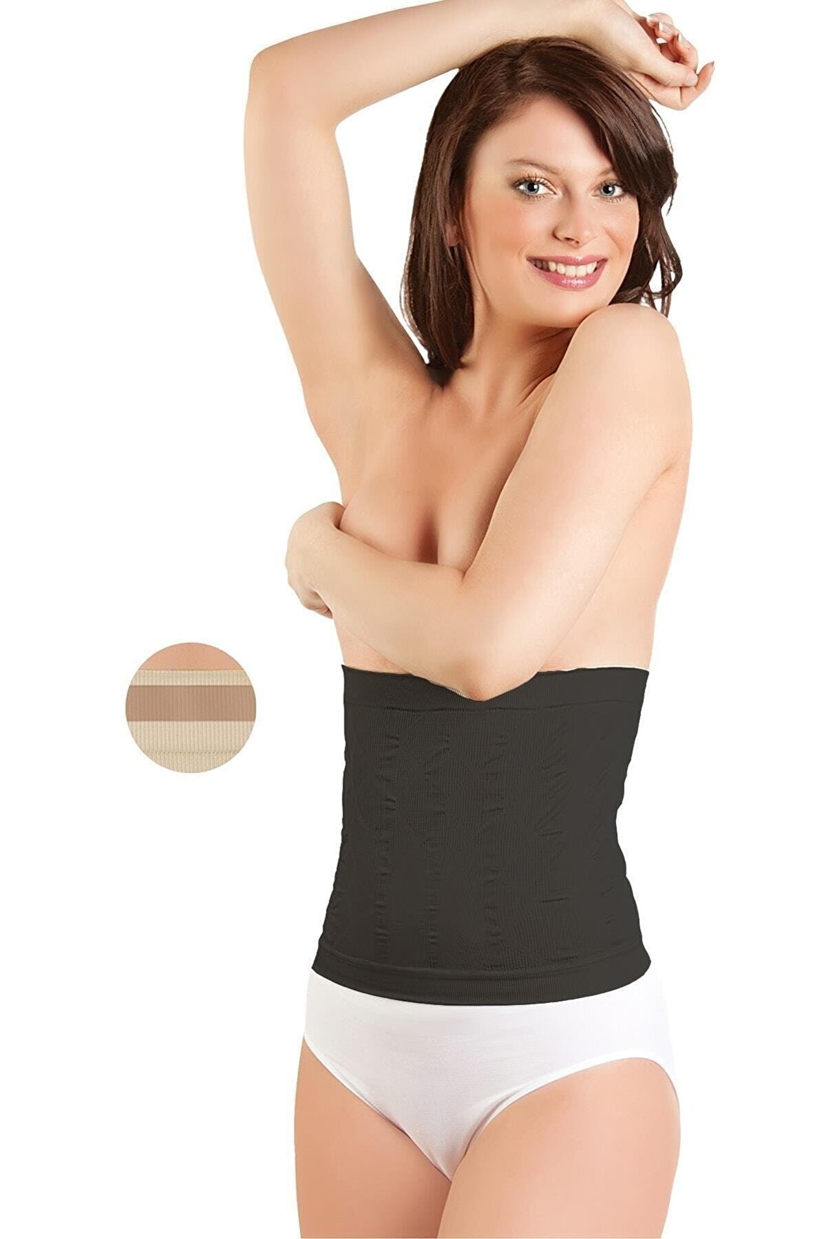 Dikişsiz Bel Korse Kompresyon Destekli Elite Life 885 - Siyah