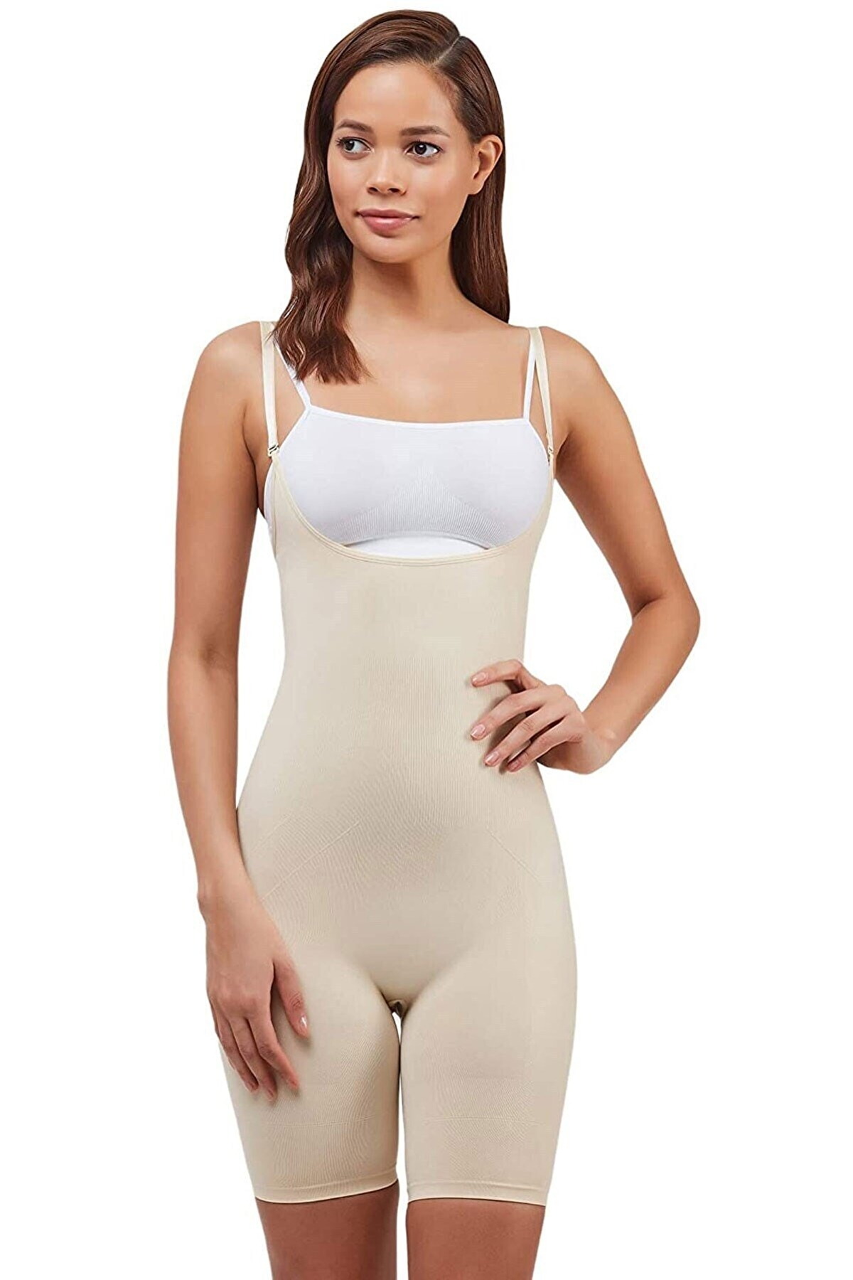 Yüksek Bel Dikişsiz Toparlayıcı Korse Elite Life 895 - Ten