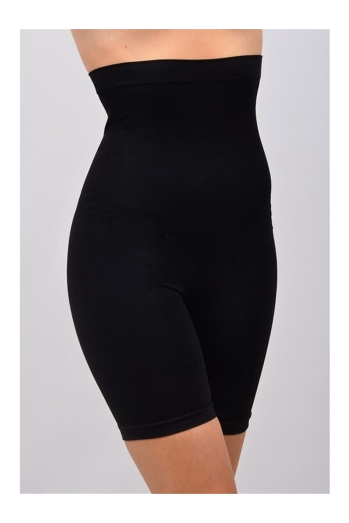 Dikişsiz Silikonlu Şekillendirici Korse Yüksek Bel Elite Life 880 - Siyah