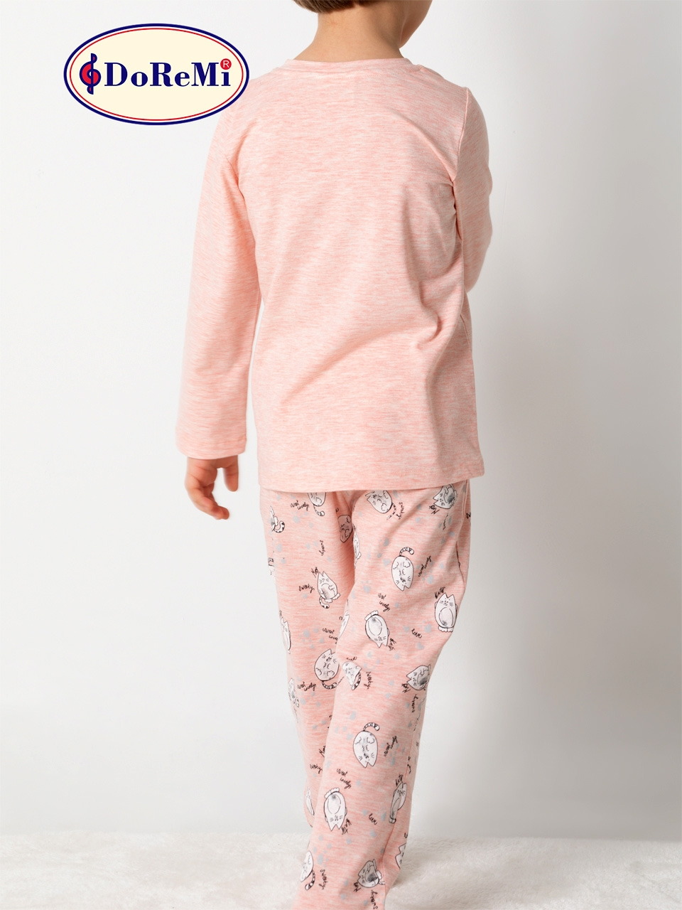 Doremi Kız Çocuk Pijama Takım 002-000823 - Pembe Melanj